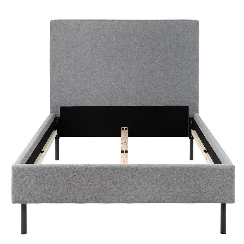 Bett Schiefergrau 180x200 Grau