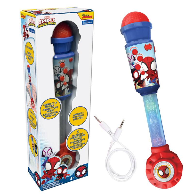 Spider-Man Microphone With Speaker, Melodies And Sound Effects