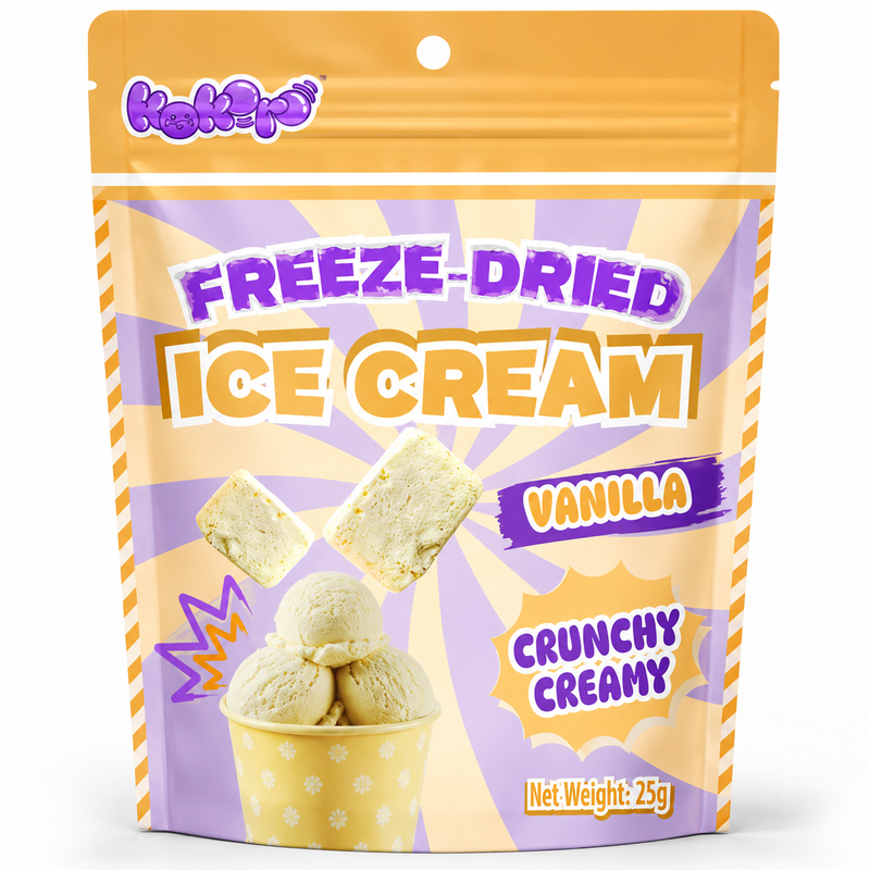 KOKORO gevriesdroogde vanille-ijs 25 g