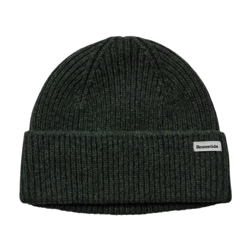 Resteröds Bonnet d'hiver en laine isolante, ajustement classique, vert