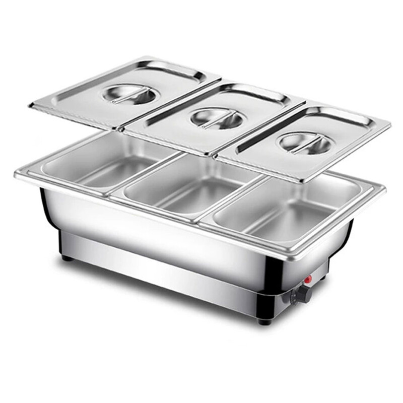 Stainless steel buffet insulated stove, dining basin, electric heating insulated pot,