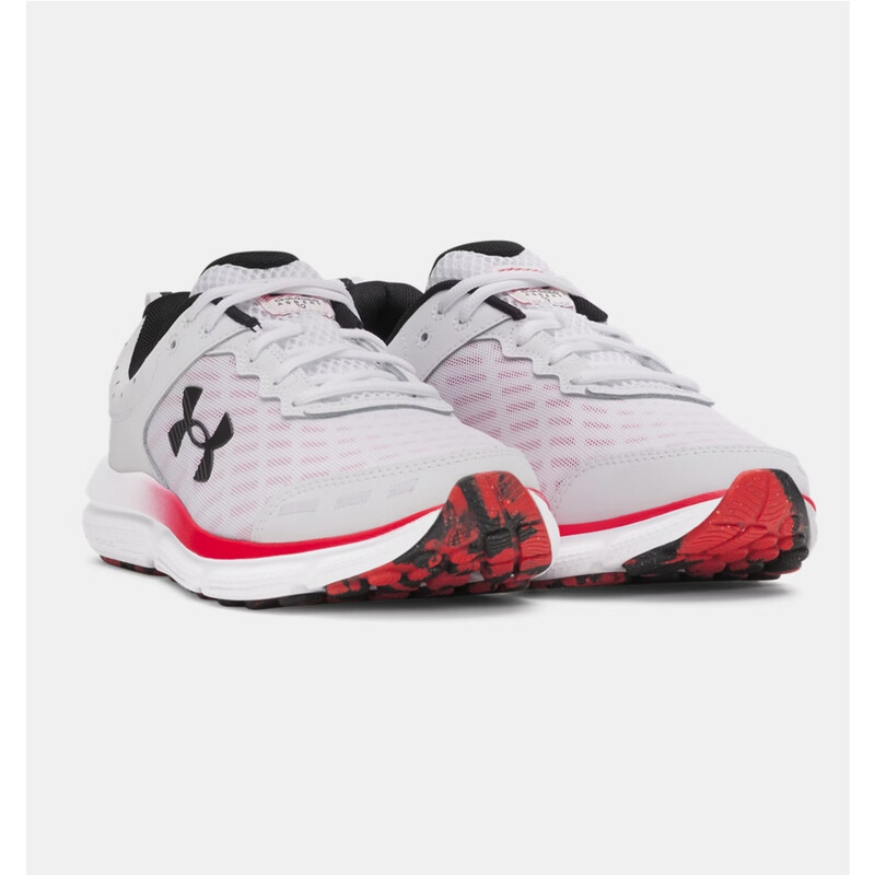 Charged Assert 10 Men‘s Running Shoes White/Red/Black 11