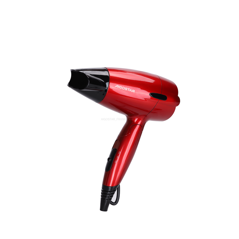 Aigostar Reise-Haartrockner/1500W/Rot/VDE