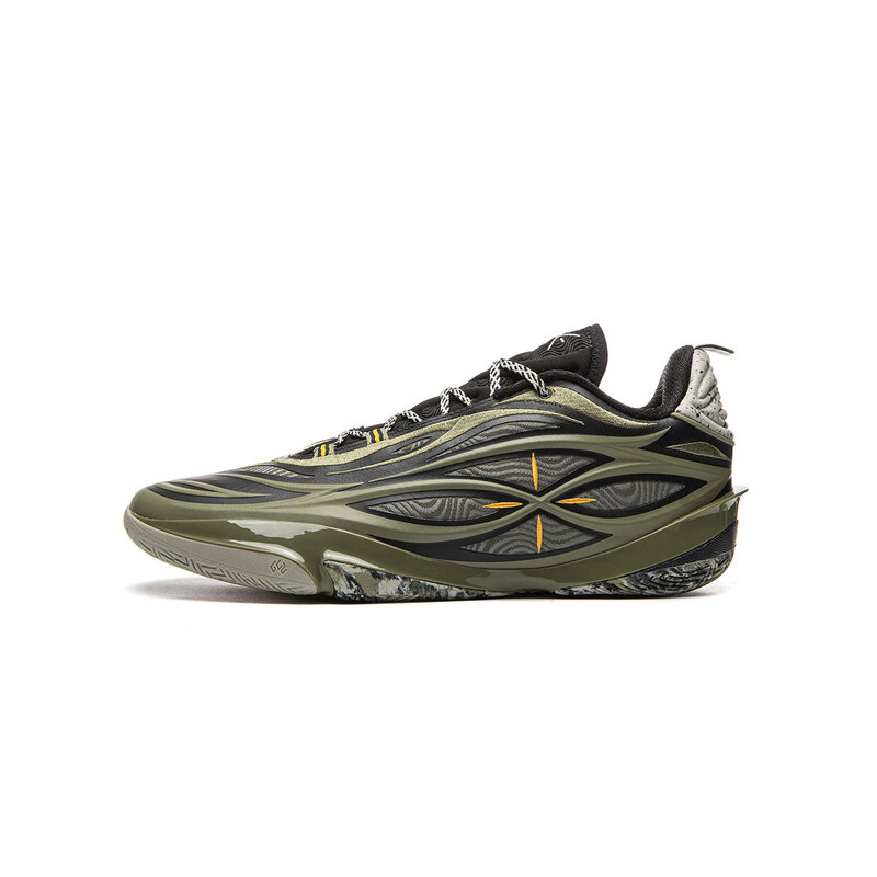 EU44 1/3 Li-Ning Men's WADE 808 5 ULTRA V2 Professional Basketball Shoes SUPER BOOM Cushion LiNing Competition Sneakers ABAV045 Men's Basketball Professional Game Shoes Indoor Outdoor - Dark Army Green