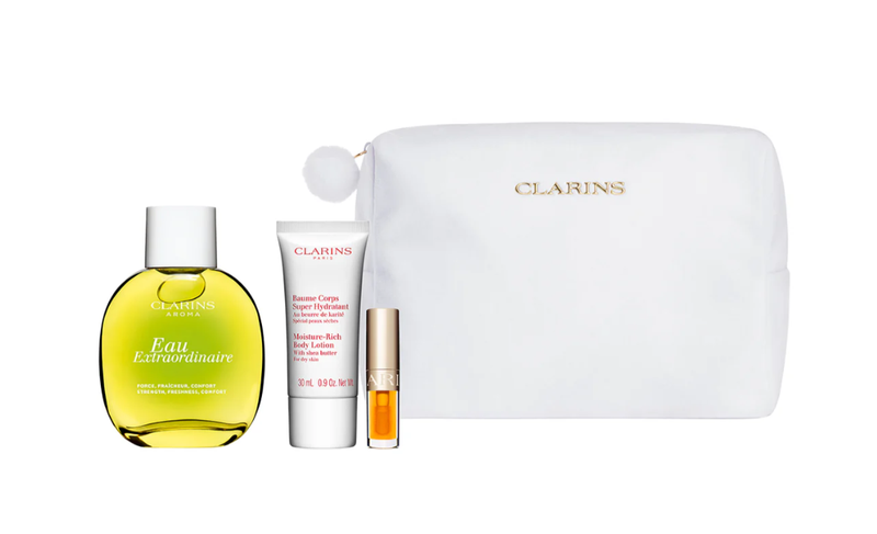 CLARINS Set Eau Extraordinaire 100ml + Body + Lip