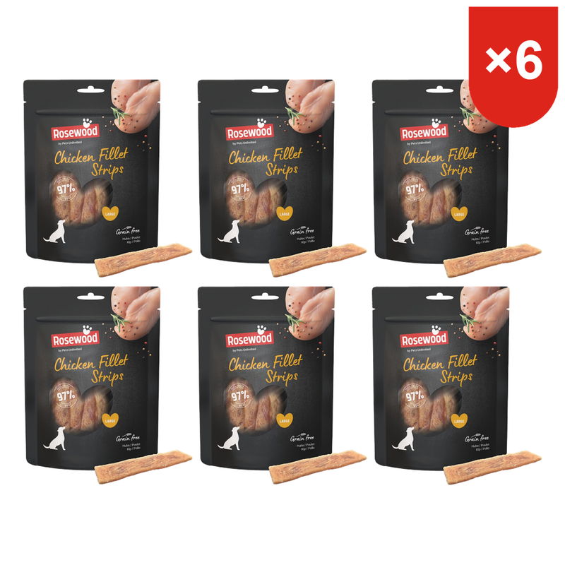 Rosewood Friandises pour chiens Filets de poulet 170 g 8 pcs * 6