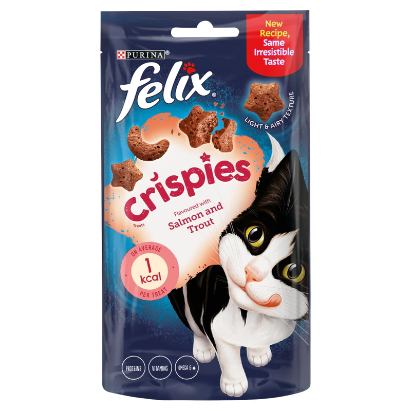 Crispies Adult Cat Treats with Salmon & Trout 45g