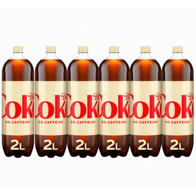 Coca-Cola Light Diet Coke Caffeine Free 2L X 6