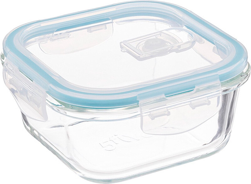 5five Boîte de rangement en verre - 0,53 L, Transparent