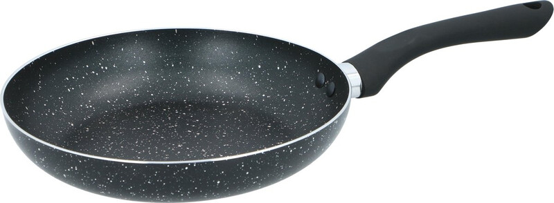 Alpina koekenpan - 24 cm, zwarte marmer coating