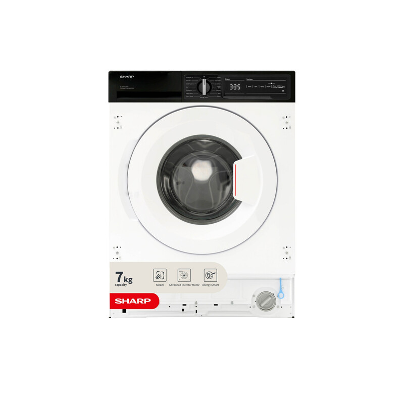 Sharp Es-Nih714bwa-En 7Kg Washing Machine White 1400Rpm A Rated - Allergy Smart Germ-Kill, Quiet Inverter Motor - Image 5