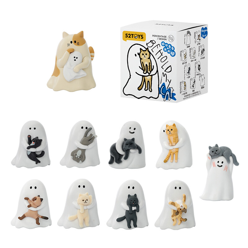 52TOYS Kleine Geest blind box anime-figuur speelgoed – “Laat je mijn kat zien”, enkele doos willekeurig