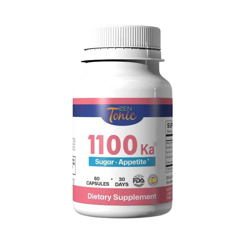 1100 KA by Zen&Tonic Metabolism Support Energy Focus | Natural Vitality Complex | 30-Day Programme | Spanish Botanicals | 60 capsules