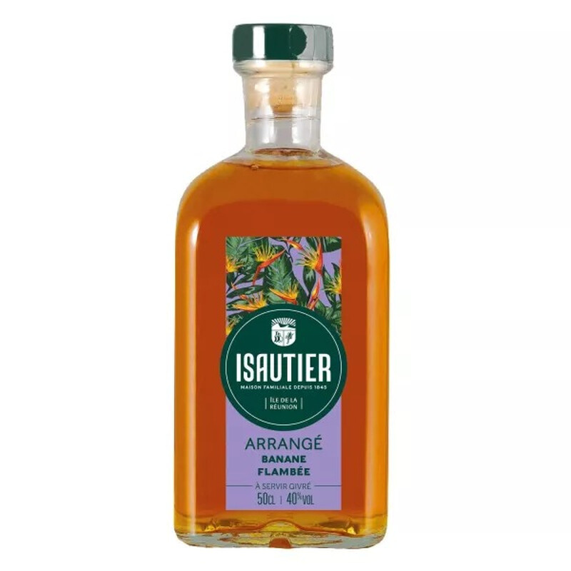 Rhum Arrangé Banane Flambée Isautier La Bouteille De 50cl