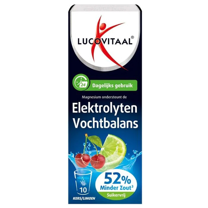 Lucovitaal Elektrolyten Vloeistofbalans Dagelijks 10 bruistabletten