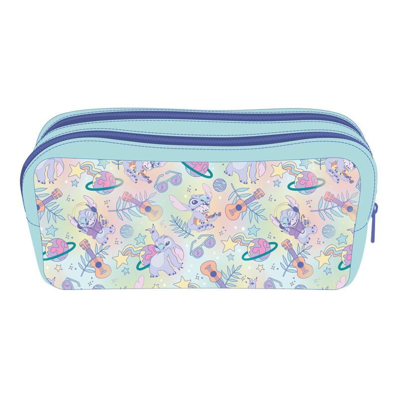 Planetary Pastel Double Zip Pencil Case