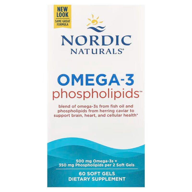 Omega 3 Phospholipids Heart Brain 500 mg - 60 Softgels