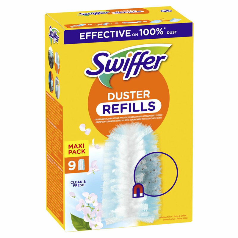 Swiffer Duster Navullingen Schoon en Fris - 6 x 9 stuks - Voordeelverpakking