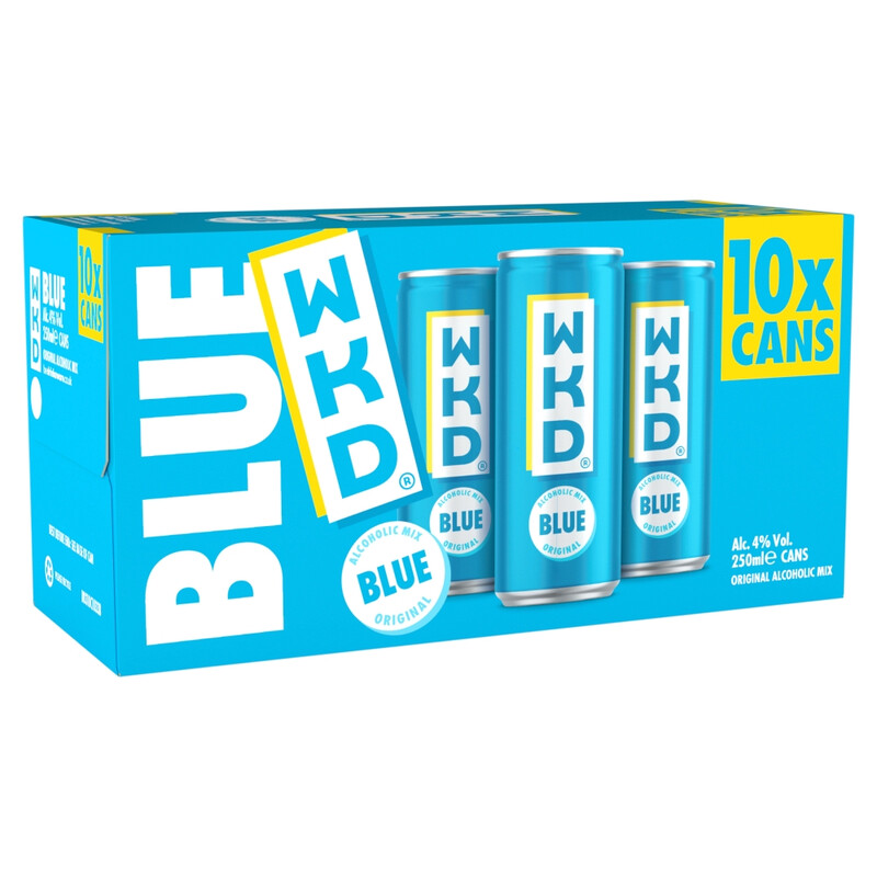 10 Alcoholic Mix Blue Original 250ml