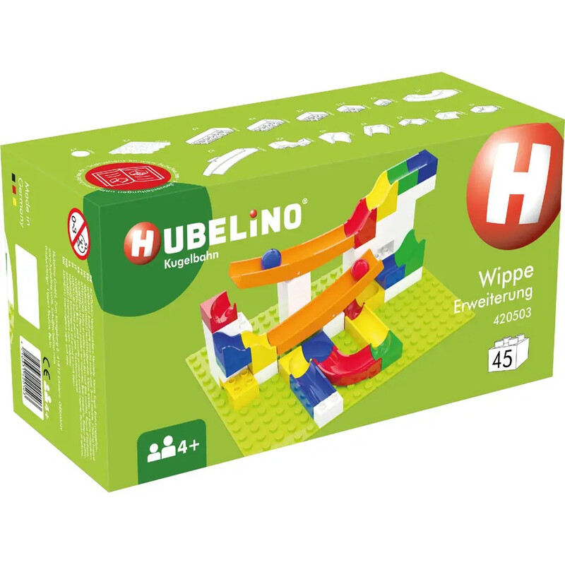 HUBELINO Kugelbahn Wippe Erweiterung (43-teilig)