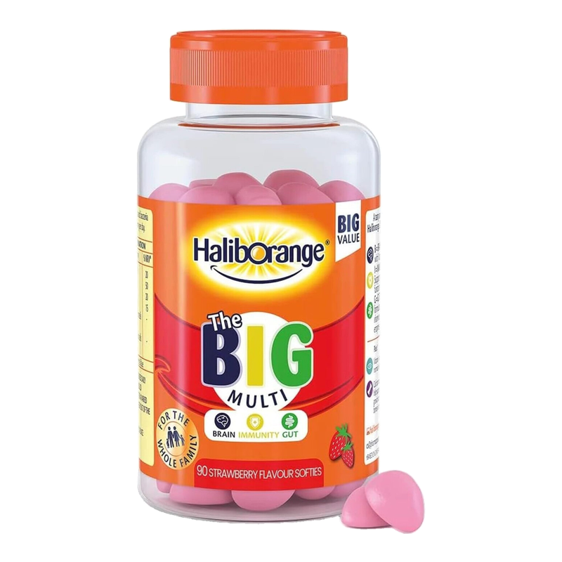 Haliborange The Big Multi 90 Strawberry Flavour Softies