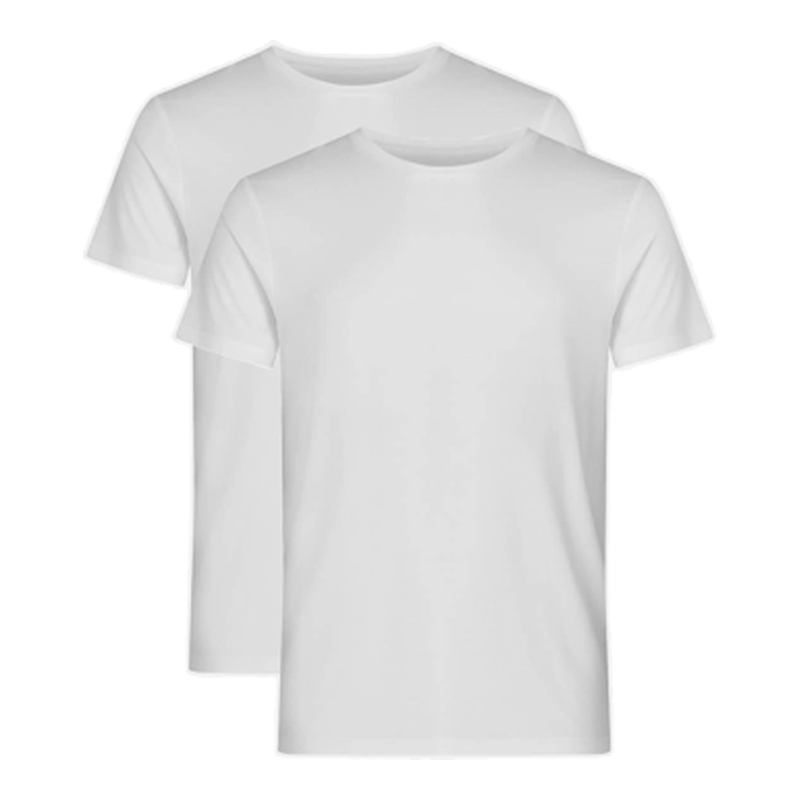 Resteröds T-Shirt 2er-Pack Bambus Weiß Größe L