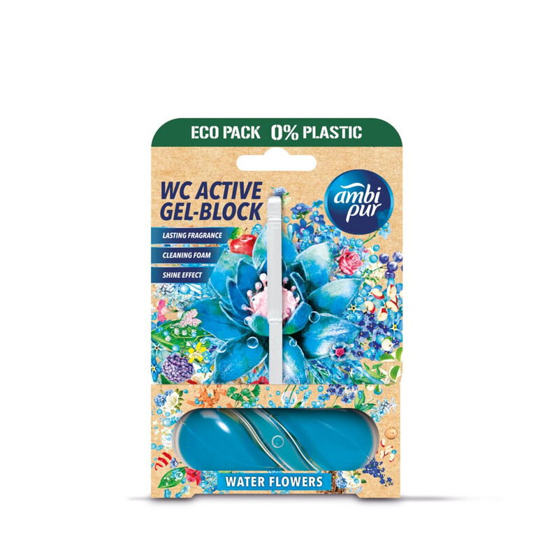 Ambi Pur WC actief gelblok water & bloemen