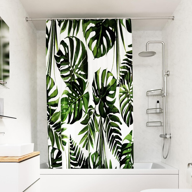 Shower Curtain Botanical Proseal® Green 180x180cm