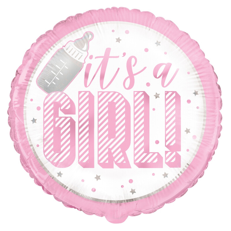 Unique "It's a Girl!" Baby Shower Balloon, 45cm