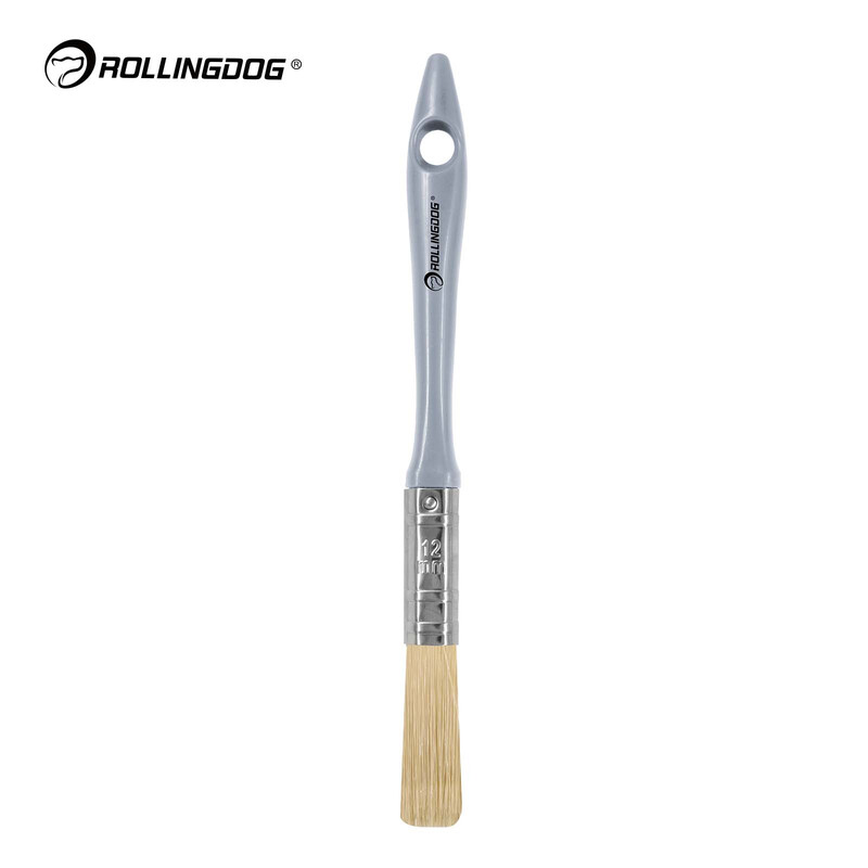 12,5 mm verfkwast *100% holle vezel *Roestvrijstalen houder. Optionele merkinformatie: Bronsmerknaam: ROLLINGDOG Doelmerknaam: ROLLINGDOG