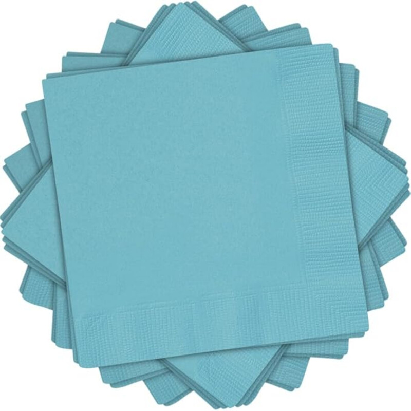Unique Lunch Napkins, Teal, 20 pack