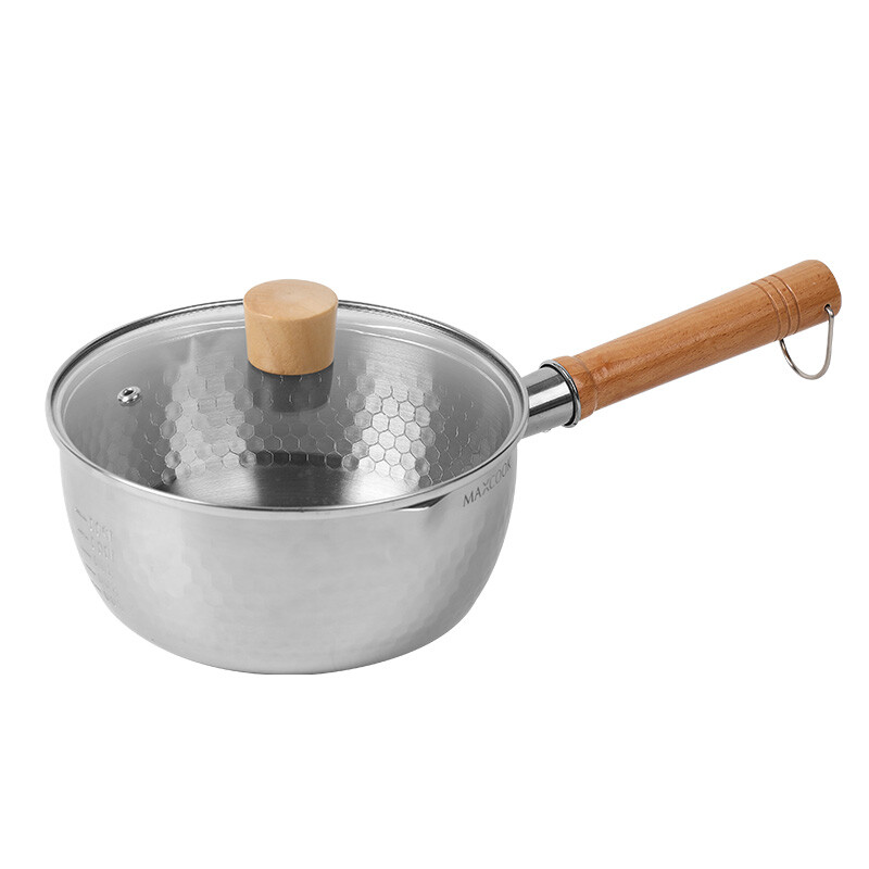 Milk Pot 22cm 304 Stainless Steel Compatible with Induction Cooker and Gas Stove Mult