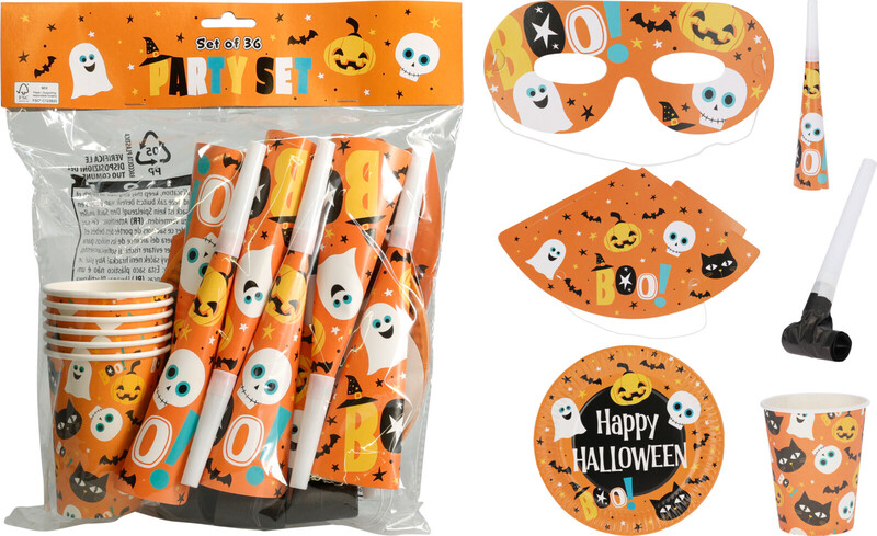 PARTY-SET HALLOWEEN-DESIGN
