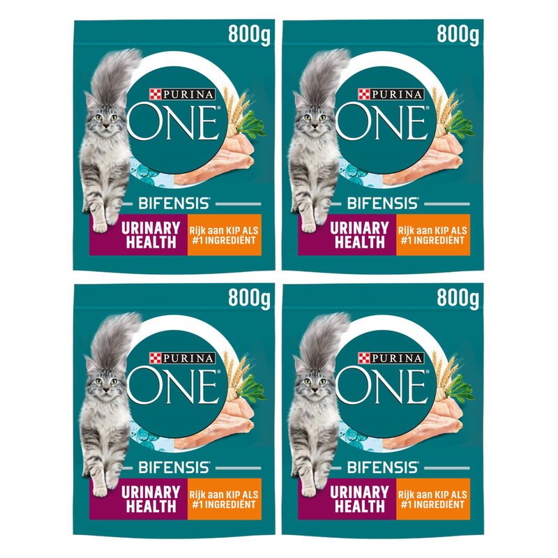 Purina One Urinary Care Poulet Santé urinaire Nourriture pour chats adultes 800 g * 4