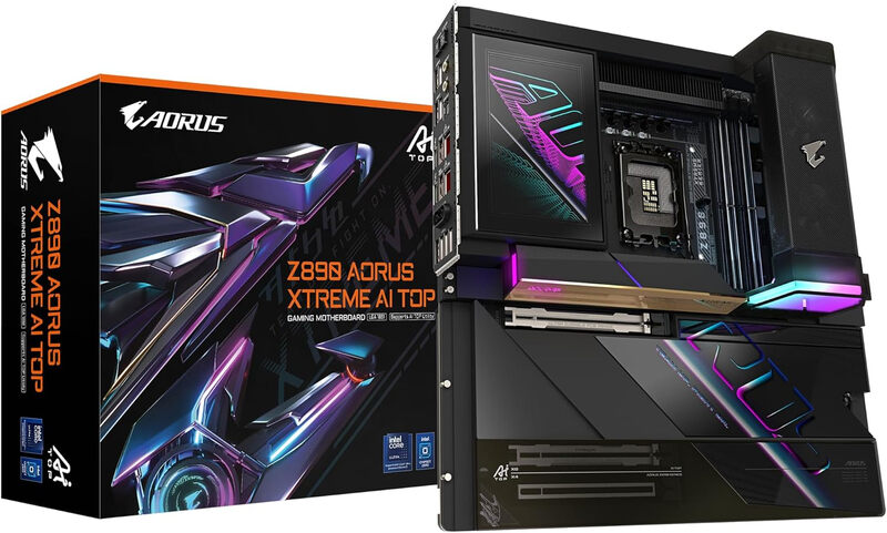 Gigabyte Z890 AORUS XTREME AI TOP Intel Z890 Intel socket 1851 Dual Channel DDR5 6400MHz - vue 6