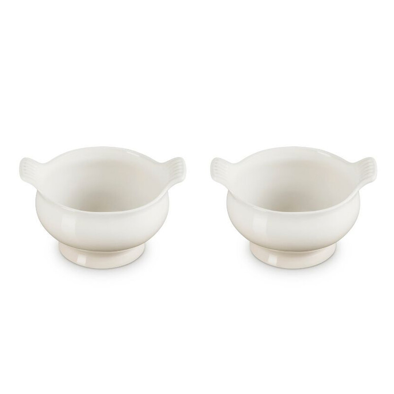 Le Creuset Steingut Suppenterrinen-Set 0, 6L 2-teilig Für Gastlichkeit & Tischkultur