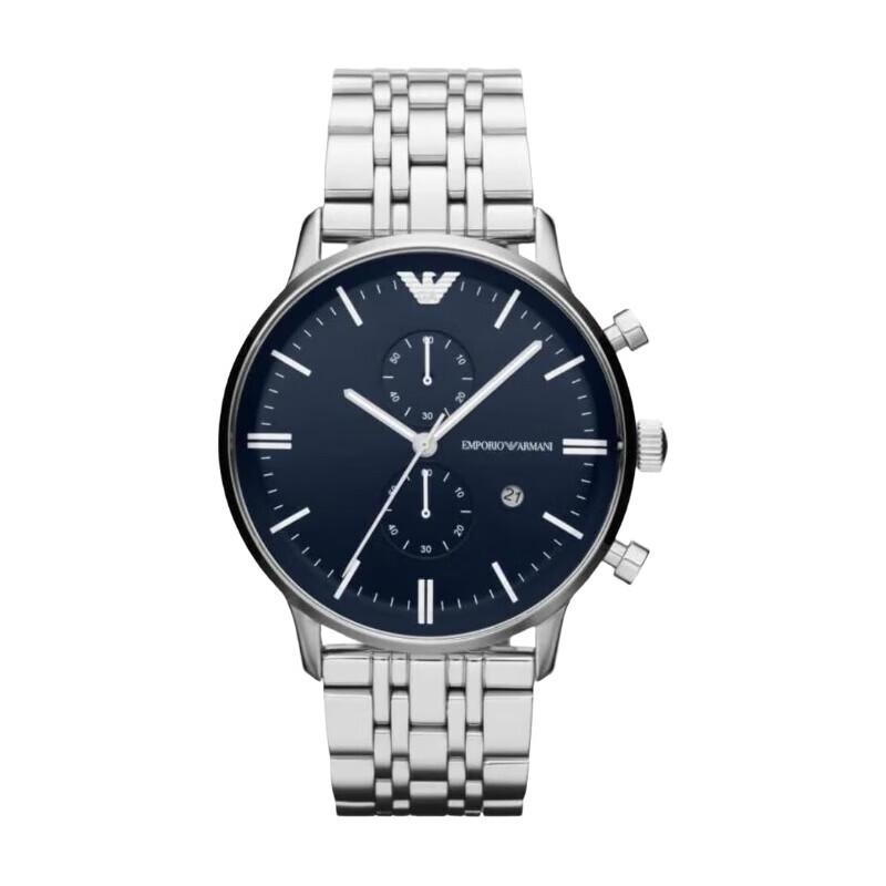 AR1648 Stainless Steel Men's Quartz 2 sub dial Chronograph Movement Watch