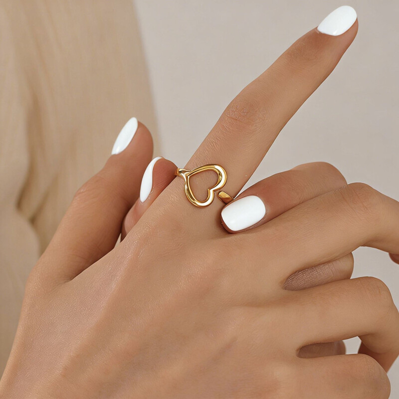 multi-layer coil wide rings, rings, open rings, adjustable rings All seasons