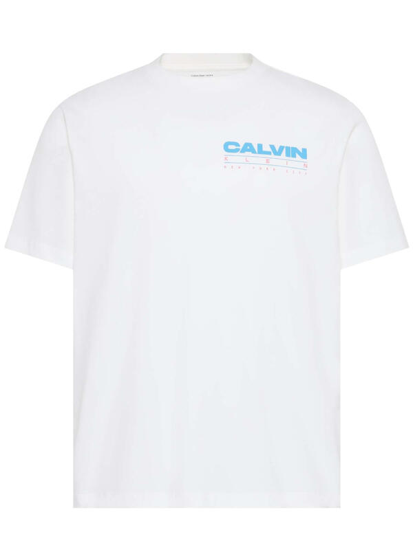 Calvin Klein Relaxed Back Logo T-Shirt - Bright White