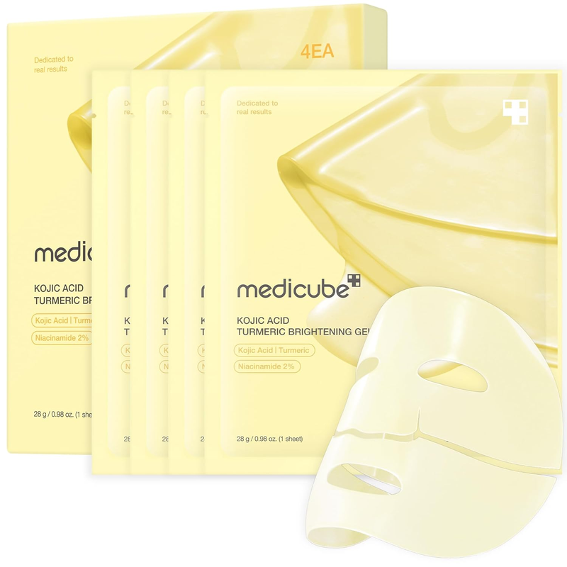 medicube verhelderend gelmasker met kojinezuur en kurkuma (4 st)