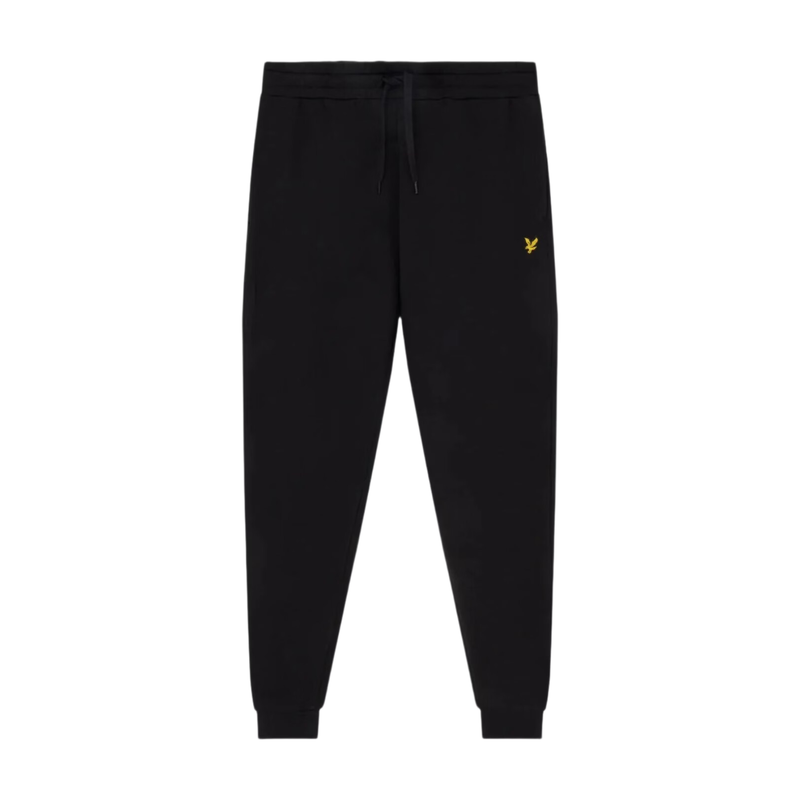 Men's Skinny Fit Cotton Joggers - Jet Black