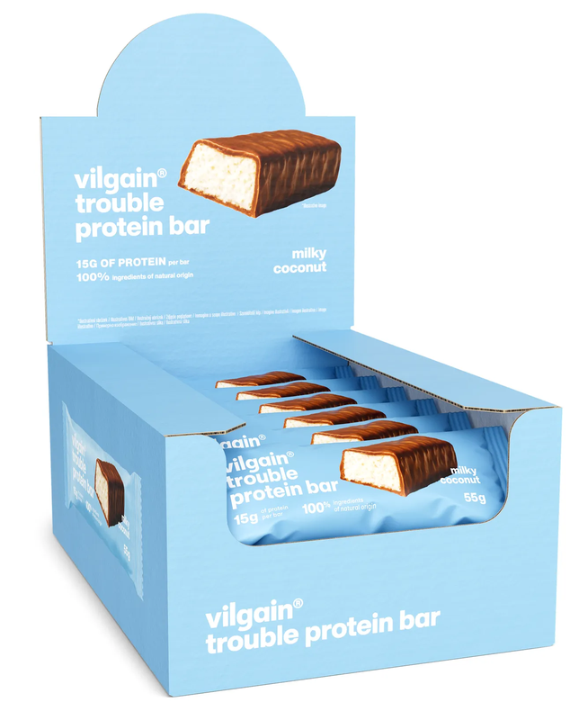 Trouble Protein Bar Milky Coconut - 12 x 55g