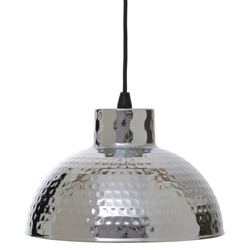 Pendant Light New Foundry Hammered Chrome