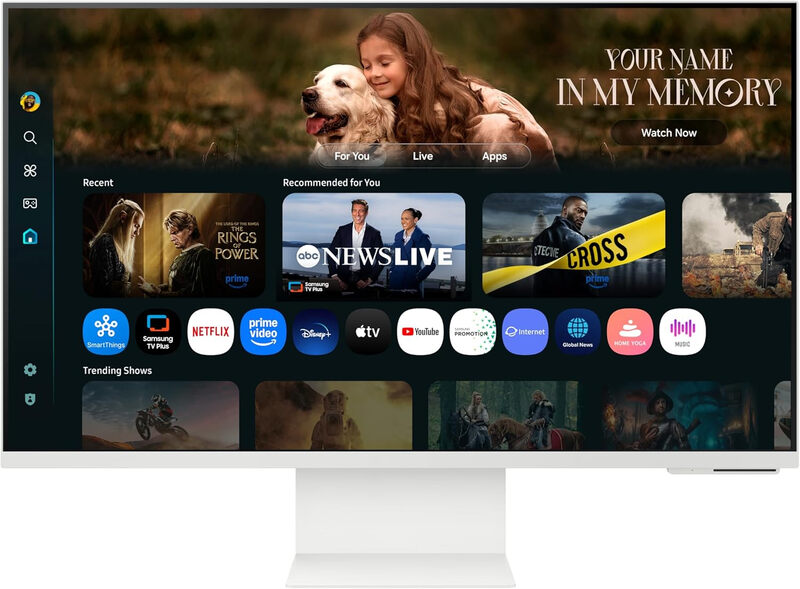 LS32FM801UUXXU 32" 4K Ultra HD HDR10 Smart Monitor with Speakers