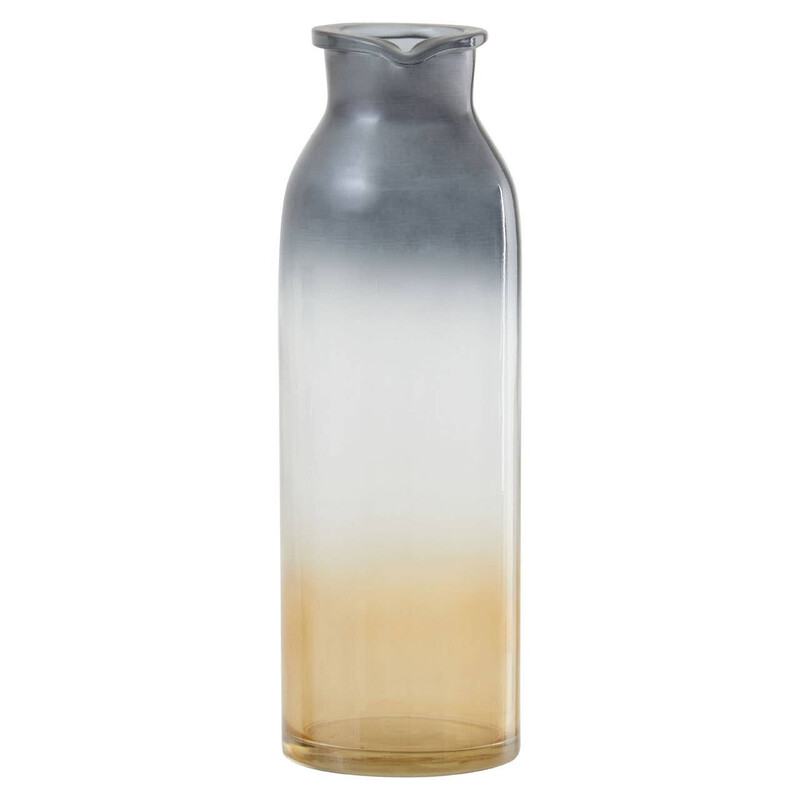 Premier Housewares Glynn Schwarz-Gold mittelgroße Vase