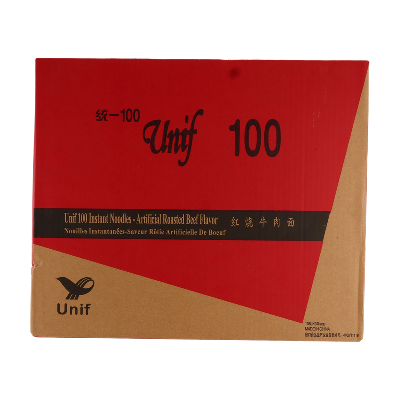 Uni-President Unif Noodles (Bag) - Roasted Beef 108G (Box Of 24)