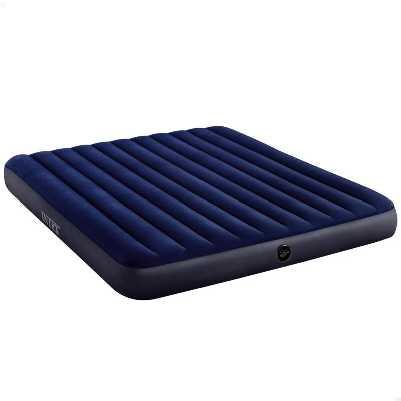 INTEX Dura-Beam Classic King Luftbett – 183 x 203 x 25 cm, Blau, 2-Personen