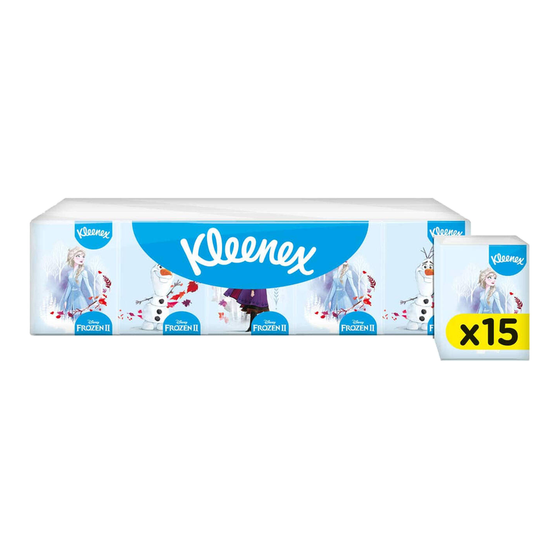 Kleenex zakdoekjes 15 pakjes (willekeurige selectie van Disney-personages)
