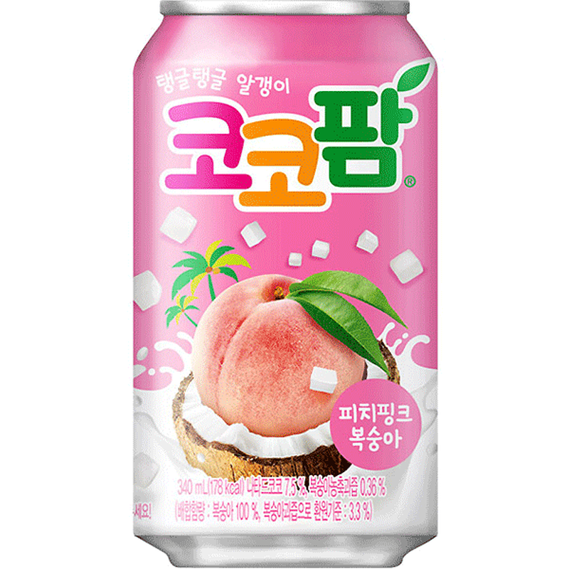 Haitai Coco Palm Roze Perzik Sap 340 ml