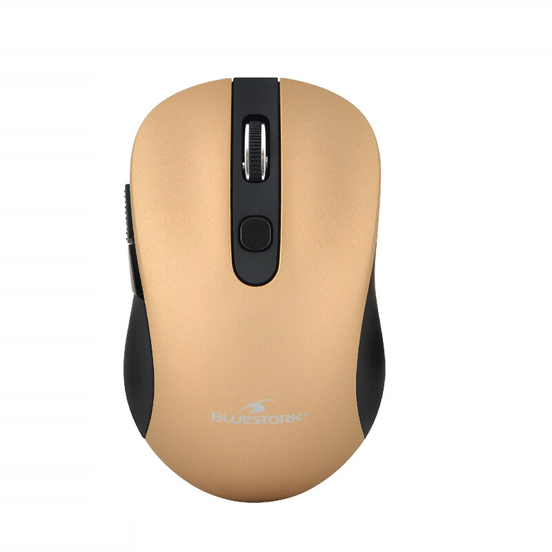 Office Mouse-Wireless-800/1200/1600 DPI - Metalic Gold - 6 Buttons